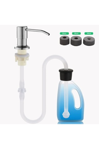 Siyah Tezgah Üstü Ev Paslanmaz Çelik Su Pompası Deterjan Sabunluk Losyon Dispenseri Mutfak Lavabo Monte Bulaşık Deterjanı