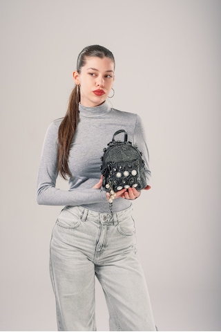 Ççs Kadın Sırt Çantası Ccs17853 Siyah Siyah