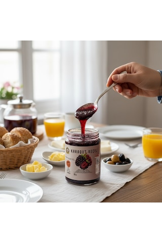 400 Gr %65 Meyveli Doğal Karadut Reçeli