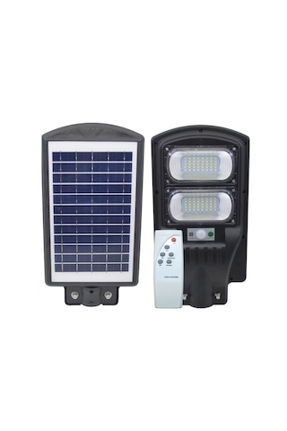 Powermaster Pm-23011 Solar Ledli Kumandalı 100 Watt Sokak Lambası Ayaklı Sensörlü Güneş Enerjili Kumandalı Lamba