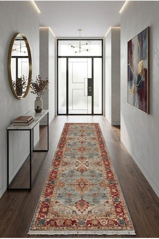 Dekoratif Halı Kaymaz Taban Leke Tutmaz Yıkanabilir Kilim Özel Ölçü Salon Halısı 3032