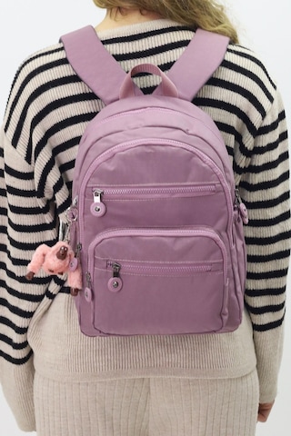 Sevimli Peluş Figürlü Günlük Kadın Sırt Çantası Şık, Kullanışlı, Okula Ve Seyahate Uygun AÇIK PEMBE