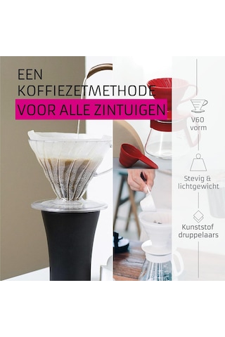 V60 01 Dripper Şeffaf Plastik