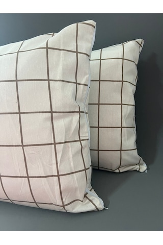 Pamuklu 2 Adet Fermuarlı 50x70 Cm Yastık Kılıfı