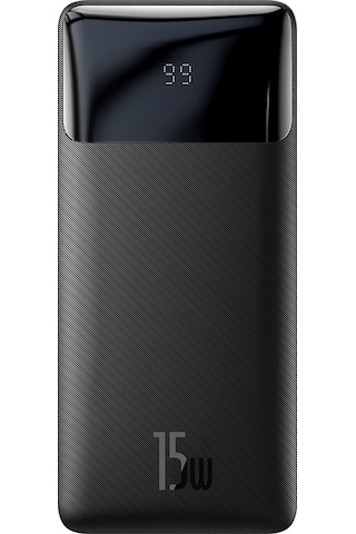 Baseus Bipow Overseas Edition Dijital Ekranlı 15 W 10000 mAh Powerbank Siyah