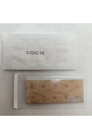 Shenlong Press Needle Kalıcı Kulak İğnesi 100 Adet 0.22 X 2 Mm S