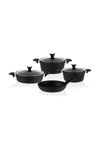 Taç 3455 Master Cook 7 Parça Granit Tencere Seti