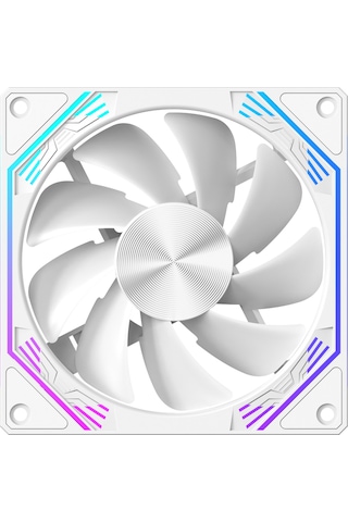 Ng-o120w 7 Adet 120mm Kasa Argb Fan 11x Argb Pwm Slot Kontrolcü Ve Kumanda Beyaz