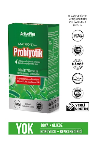 Active Plus Probiyotik 20 Kapsül