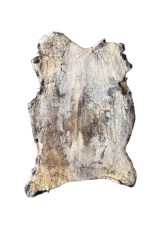 Gerçek Koyun Postu Kısa Tüylü Kahve Sarı 80 X 70 Cm