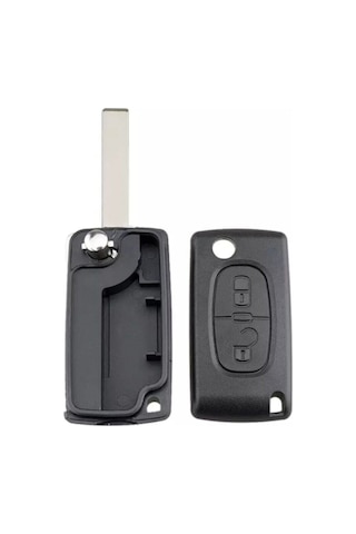 Peugeot Uyumlu 2 Buton Pil Yataksız Anahtar Kumanda Kabı