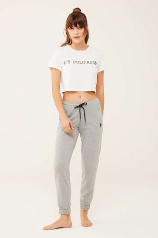 U.S. Polo Assn. Kadın Gri Melanj Pijama Altı 16600 Gri