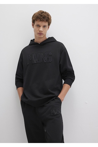 Mavi - Mvjns Baskılı Kapüşonlu Siyah Sweatshirt 0s10346-900 Siyah
