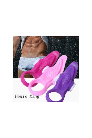 Hızlı Express Crazy Bull Protect Silicone Tongue Güçlü Titreşimli Penis Halkası