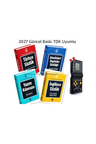 Ortaokullar İçin Tdk Uyumlu Sözlük Seti Türkçe Sözlük - İmla Kılavuzu - Atasözü Ve Deyimler Sözlüğü - İngilizce Sözlük