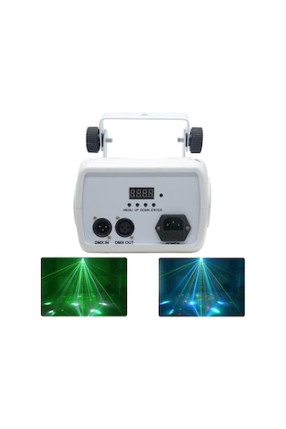 Quenlite Qd-110 Dmx Disko Led Lazer Strobe Işık Kelebek Efekti Parti Eğlence Işık Rgbw 3in1