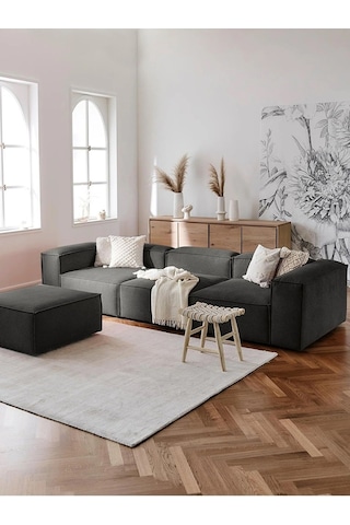 Nex 4 Modül Modüler L Köşe Koltuk Takımı Antrasit