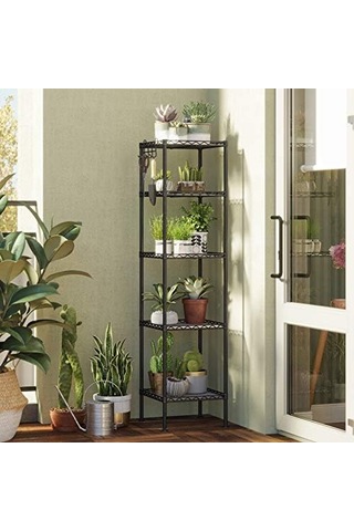 Banyo Rafı, Ayaklı Raf, Metal, Sağlam, 100 Kg'a Kadar Taşıma Kapasitesi Lgr23bk Siyah