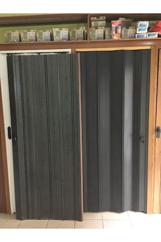 Akordeon Kapı, Karaağaç Ahşap Desenli, 87x200cm Akordeon Kapı, Karaağaç Ahşap Desenli, 87x200cm