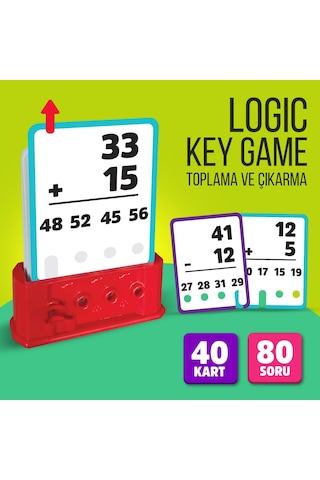 Logic Key Game Toplama Ve Çıkarma Matematik Kutu Oyunu