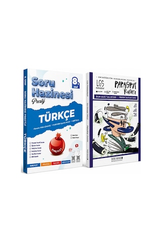 Nartest Yayınları 8.sınıf Türkçe Soru Hazinesi Ve Ders Kafası 8.sınıf Paragraf Soru Bankası Seti 2 Kitap