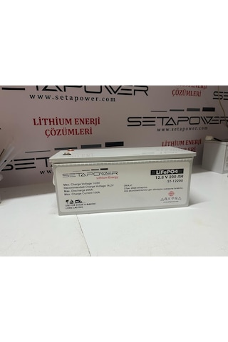 Seta Power Lifepo4 12.8v 200ah Karavan/marine Abs Lityum Akü