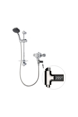 Bd-ls-01 Bebek Duşu 360 Derece Dönebilen Led Ekran Pasif Su Termometresi Kaplama