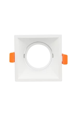 Forlife Dekoratif Tekli Nemrut Spot Kasası - Beyaz Kasa - Kare - Sıva Altı - Fl-1927b