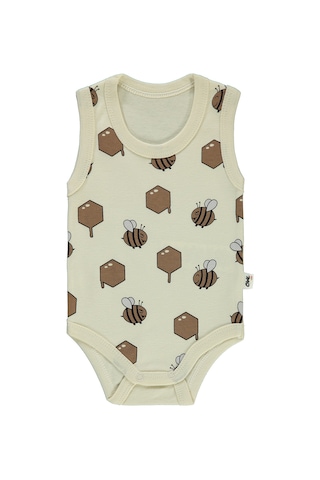 Civil Baby Bebek Çıtçıtlı Badi 1-18 Ay Bej 14d20230123s1-2 Bej