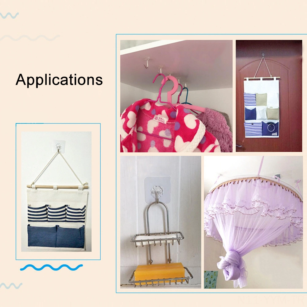 Geeksen Banyo Mutfak Duvar Kancası - Yüksek Dayanıklı, Çivi Olmadan Yapıştırıcı, Galvanizli, Ev Her Yerinde Kullanım Diğer