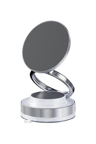 Honmex Araç İçin Manyetik Navigasyon Tutucu - 360 Açı Ayarlı, Süper Vakum Emici, Evrensel Telefon Uyumlu Beyaz