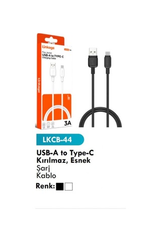 Şarj Kablo Usb-a To Type-c Kırılmaz Esnek Şarj Kablo Lkcb-44