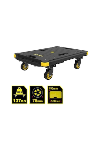 Stanley PC531 137 KG 55 x 45 CM Dört Tekerli Yük ve Paket Taşıma Arabası