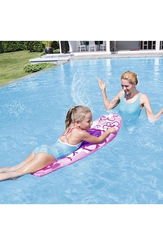 Bestway 42046 Tutmalı Sörf Deniz Yatağı Pembe 114x46cm