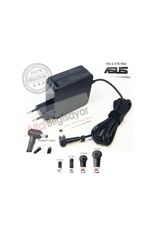 Alfabilgisayar Asus Uyumlu 19V 2.37A 45W 3.0X1.1Mm Adaptör Şarj Cihazı A