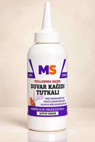 Duvar Kağıdı Tutkalı 150 Gr Şeffaf Hazır Ovalit Sıvı Donan Güçlü Bordür Vinil Tekstil Yapıştırıcısı