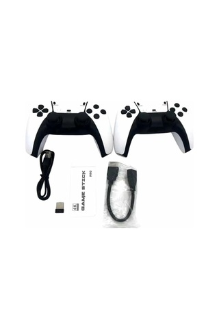 Mey İthalat 2.4 Ghz Oyun Konsolu Çift Konsol 4k Ultra Hd Game Stick