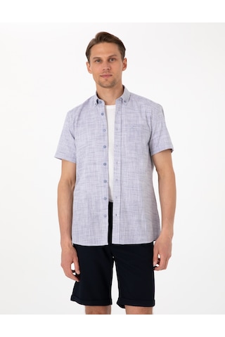 Pierre Cardin Erkek Lacivert Gömlek Kısa Kollu 50306950-vr033 Lacivert