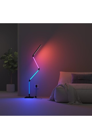 Calex Akıllı Led Ayak Lambası Rgbıc, Wifi, Alexa Uyumlu, Müzik Senkron, Dimmable, 16m Renk Lambader Renkli Diğer