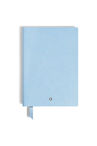 Montblanc Saffiano Deri Açık Mavi Orta Boy Defter 134759