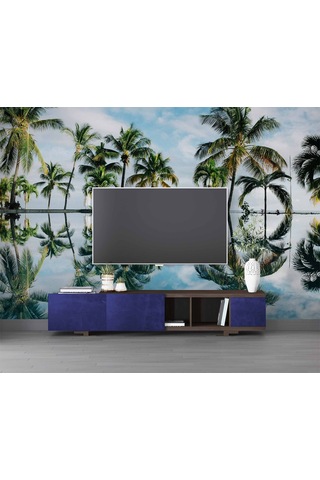 Tropikal Palmiye Ve Deniz Duvar Kağıdı 1 M²