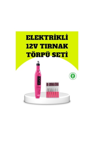 Elektrikli Manikür Pedikür Törpü Seti 6 Başlıklı 55202010
