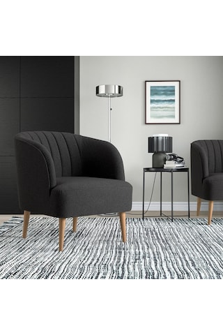 Ikea Koyu Gri Lüks Berjer Koltuk
