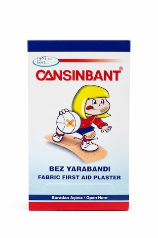 Cansın Bez Yara Bandı 10 Lu Paket Toplam 100 Adet - Model 898508174669