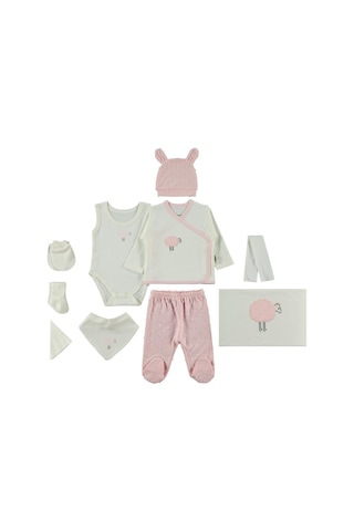 Bebbek Baby Love Zıbın Setleri - Pembe Pembe - Beyaz