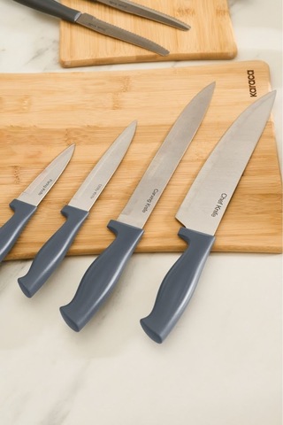 Karaca  Apricot Strong 10 Parça Bıçak Seti Gri