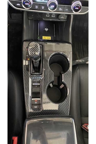 Honda Cıvıc Fe1 Uyumlu 2022+ Karbon Vites Konsol Kaplama