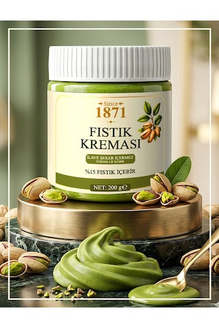 Fıstık Kreması %15 Antep Fıstığı İlave Şeker İçermez 200 G