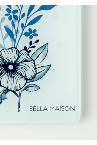 Bella Maison Bleu Blanc Cam Kesme Tahtası Mavi 35x25 Cm Mavi