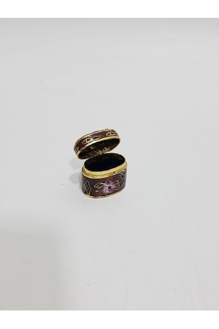 Antika Cloisonne Minyatür Kutu 2,9x2cm 115
